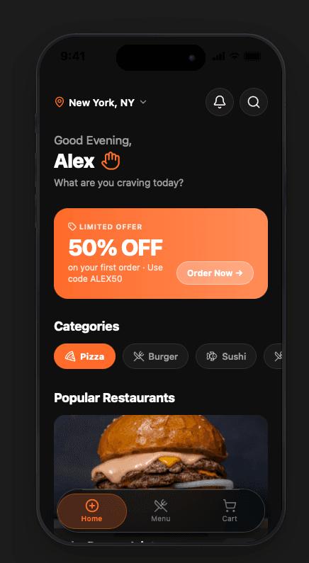 Food Delivery App preview