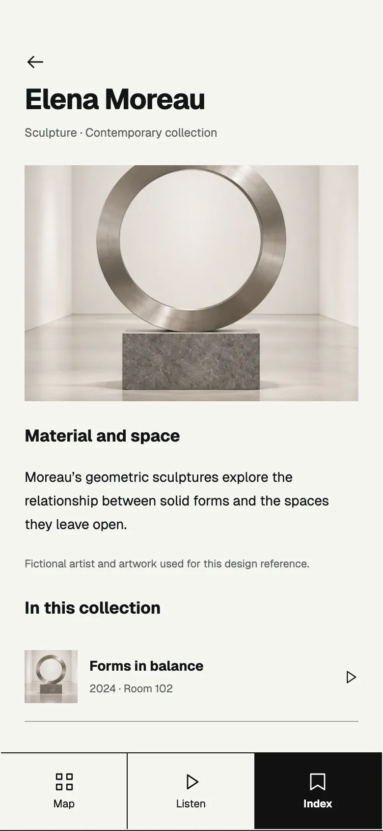 Crimson Gallery: Artist screen